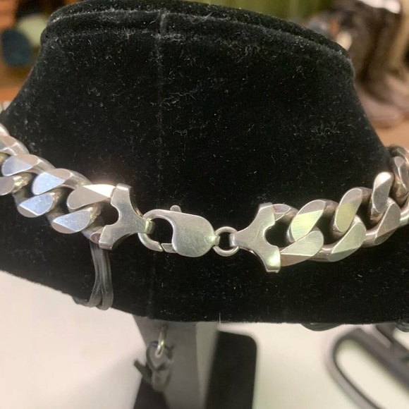 20” Solid Sterling Silver Cuban Link (Vintage) - Picture 3 of 6